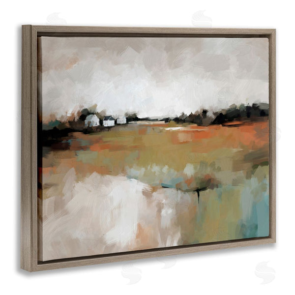 Stupell Industries Ziwei Li | Abstract Country Barns Landscape Wall Art