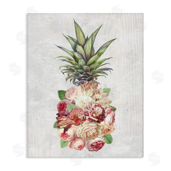 stupell industries Ziwei Li | Abstract Floral Pineapple Arrangement Pink Blooming Flowers Wall Art