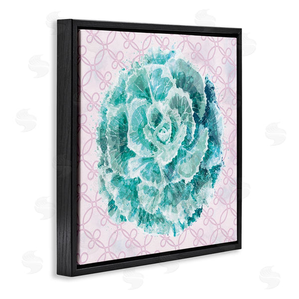 Stupell Industries Ziwei Li | Abstract Green Floral Pop Intricate Pink Pattern Wall Art