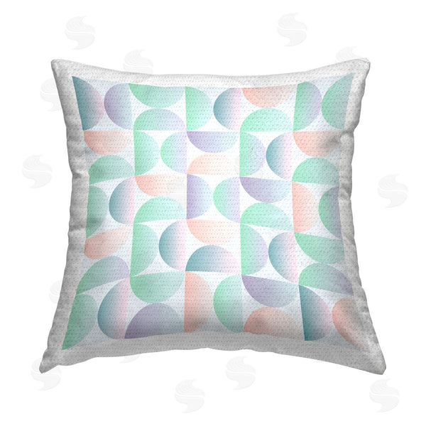 Stupell Industries Ziwei Li | Abstract Pastel Retro Shapes Printed Throw Pillow