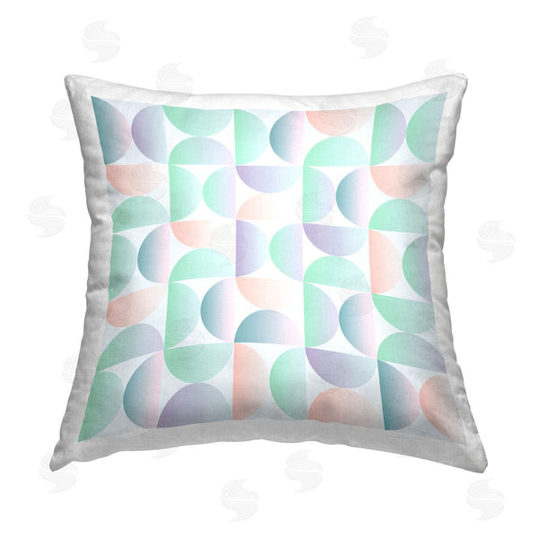 stupell industries Ziwei Li | Abstract Pastel Retro Shapes Printed Throw Pillow