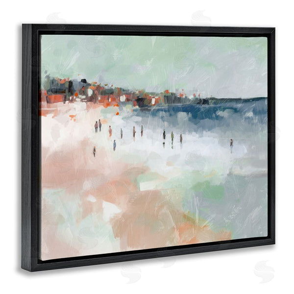 Stupell Industries Ziwei Li | Abstract People On Shore Wall Art