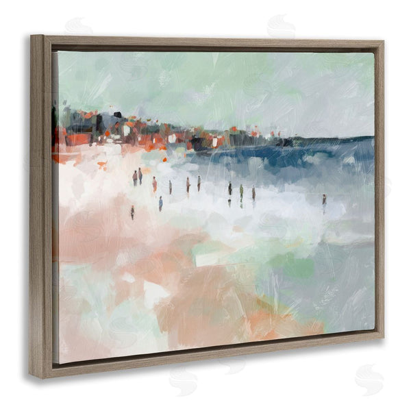 Stupell Industries Ziwei Li | Abstract People On Shore Wall Art