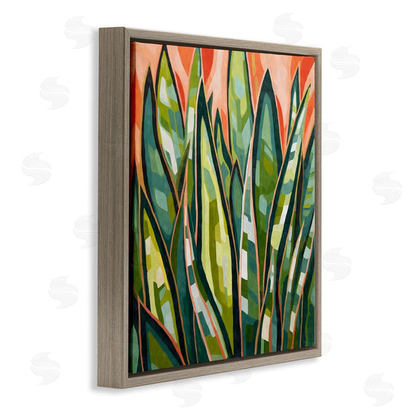 Stupell Industries Ziwei Li | Abstract Tropical Leaves