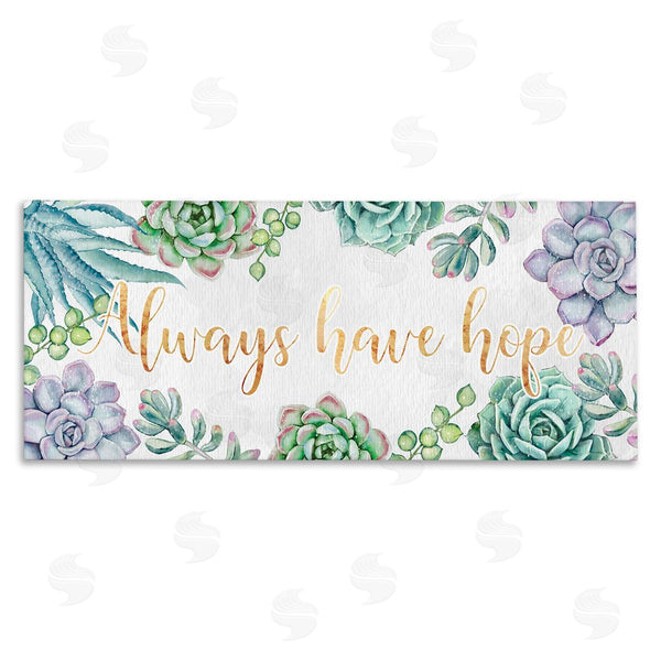 stupell industries Ziwei Li | Always Have Hope Phrase Chic Succulent Plants