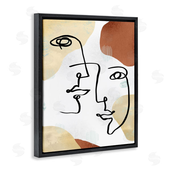 Stupell Industries Ziwei Li | Asymmetrical Linework Portraits Abstract Organic Shapes