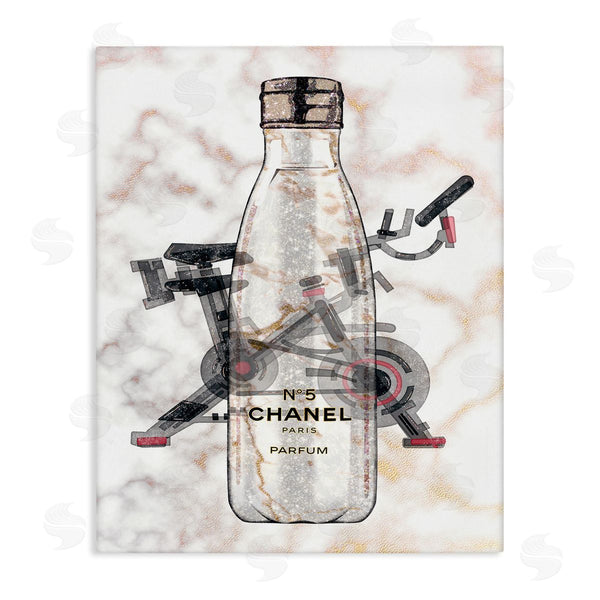 stupell industries Ziwei Li | Athletic Fashion Sports Bottle Exercise Bike Detail