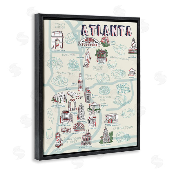 Stupell Industries Ziwei Li | Atlanta Georgia City Landmarks