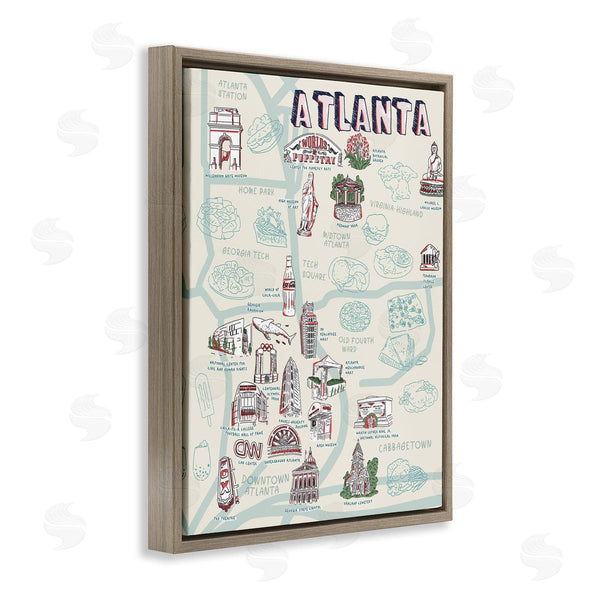 Stupell Industries Ziwei Li | Atlanta Georgia City Landmarks