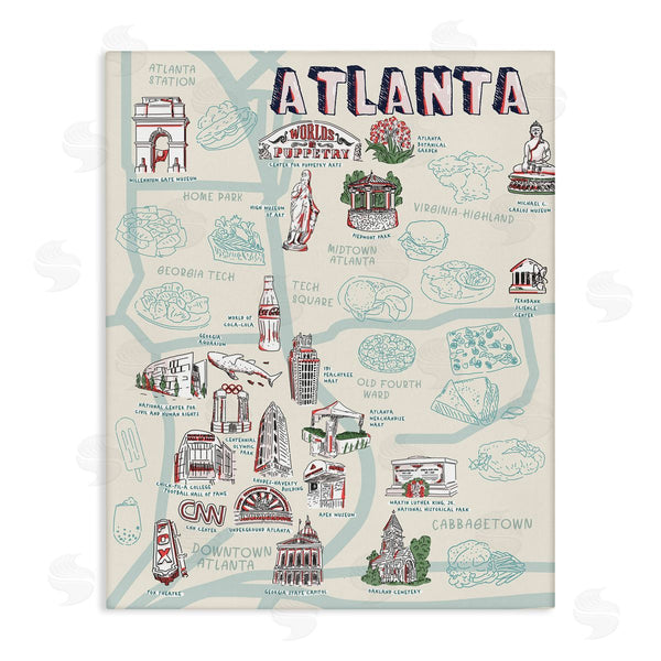 stupell industries Ziwei Li | Atlanta Georgia City Landmarks