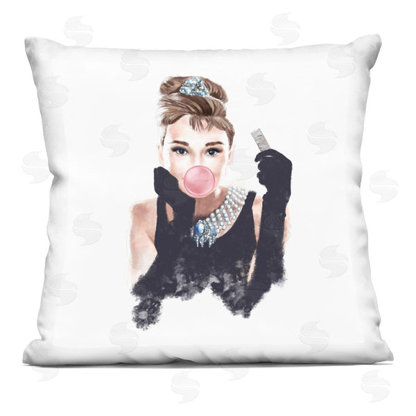 stupell industries Ziwei Li | Aubrey Bubblegum Bubble Printed Throw Pillow