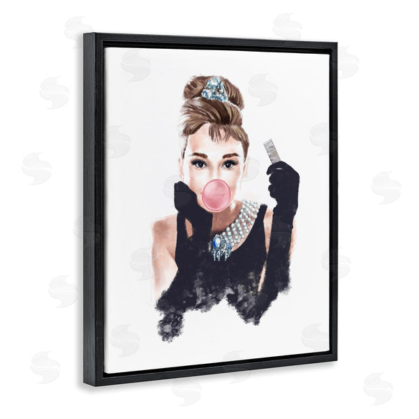 Stupell Industries Ziwei Li | Audrey With Bubblegum Fashion