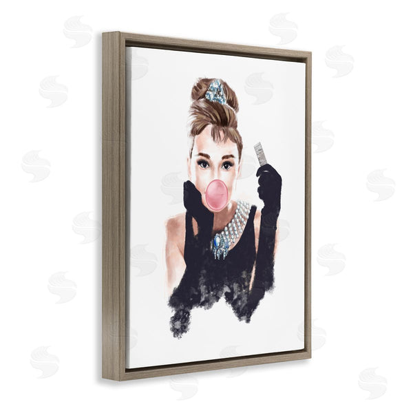 Stupell Industries Ziwei Li | Audrey With Bubblegum Fashion