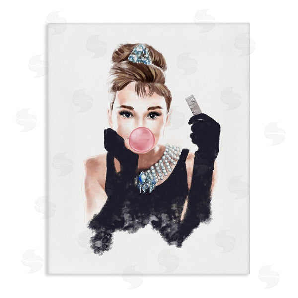 stupell industries Ziwei Li | Audrey with Bubblegum Fashion