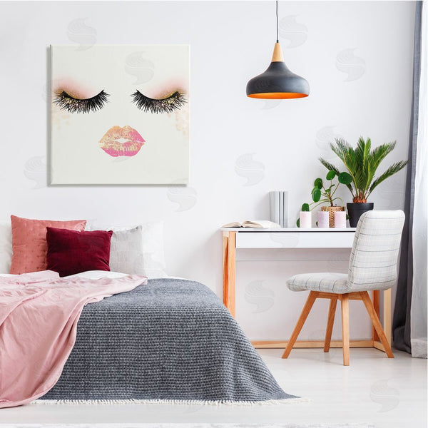 Stupell Industries Ziwei Li | Babe Face Sparkling Glamorous Fashion Mascara Makeup Wall Art