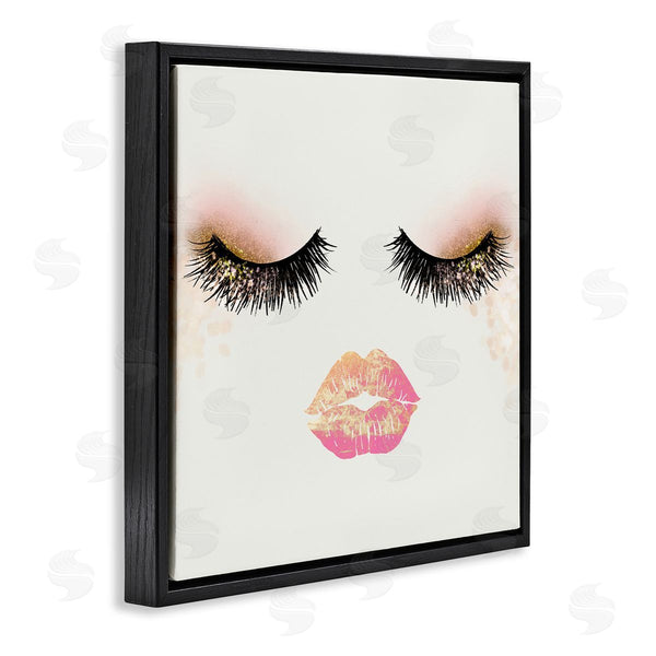 Stupell Industries Ziwei Li | Babe Face Sparkling Glamorous Fashion Mascara Makeup Wall Art
