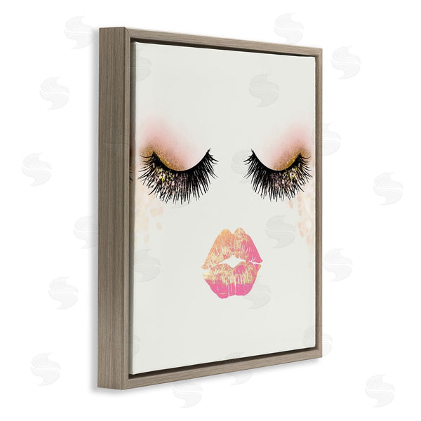 Stupell Industries Ziwei Li | Babe Face Sparkling Glamorous Fashion Mascara Makeup Wall Art
