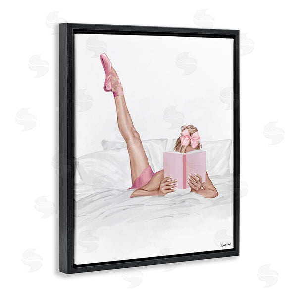 Stupell Industries Ziwei Li | Ballerina Girl Reading Book
