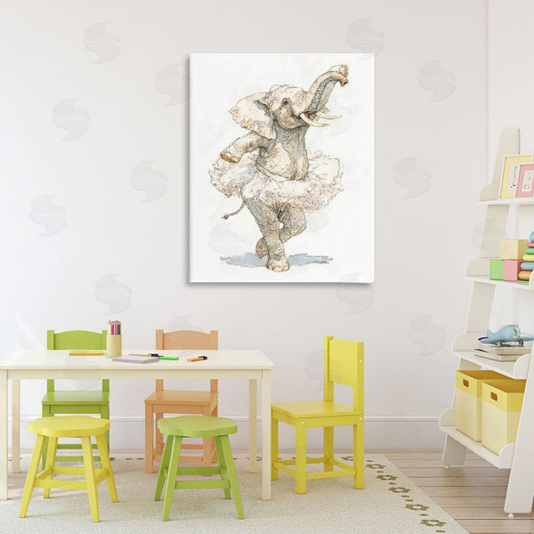 Stupell Industries Ziwei Li | Ballet Elephant Tutu Wall Art