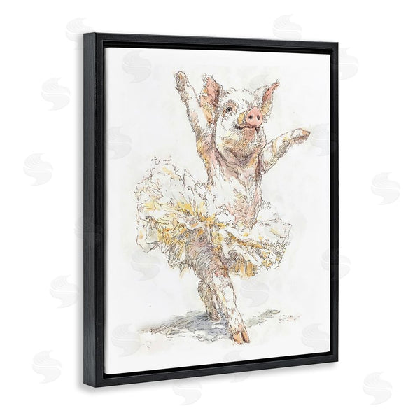 Stupell Industries Ziwei Li | Ballet Pig Tutu Wall Art