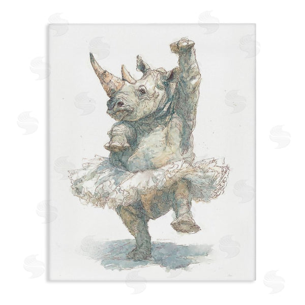 stupell industries Ziwei Li | Ballet Rhino Tutu Wall Art