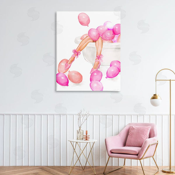 Stupell Industries Ziwei Li | Balloon Bath With Glam Heels