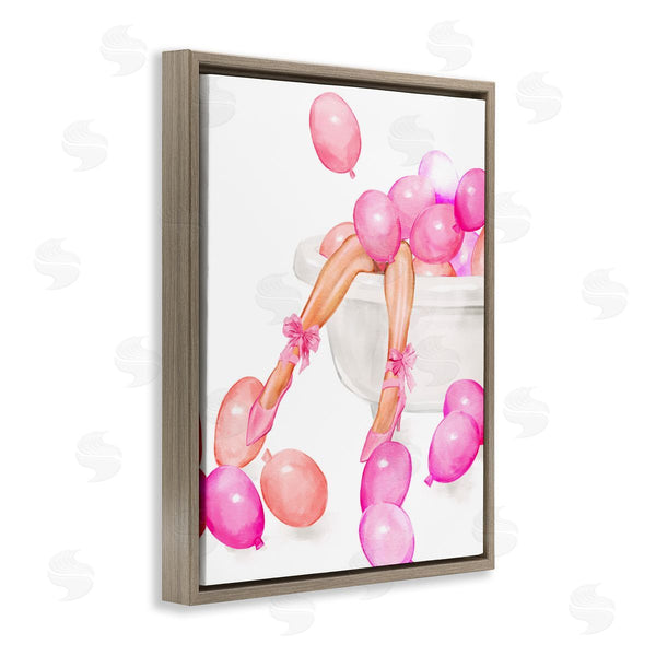 Stupell Industries Ziwei Li | Balloon Bath With Glam Heels