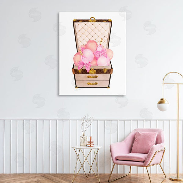 Stupell Industries Ziwei Li | Balloon & Champagne Filled Trunk