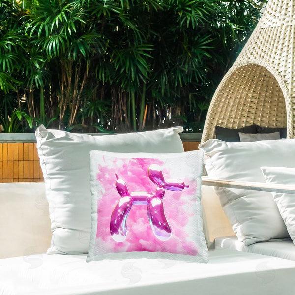 Stupell Industries Ziwei Li | Balloon Dog Shimmer Printed Throw Pillow