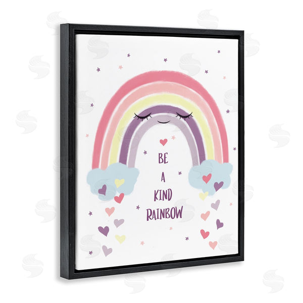 Stupell Industries Ziwei Li | Be A Kind Rainbow With Hearts Wall Art