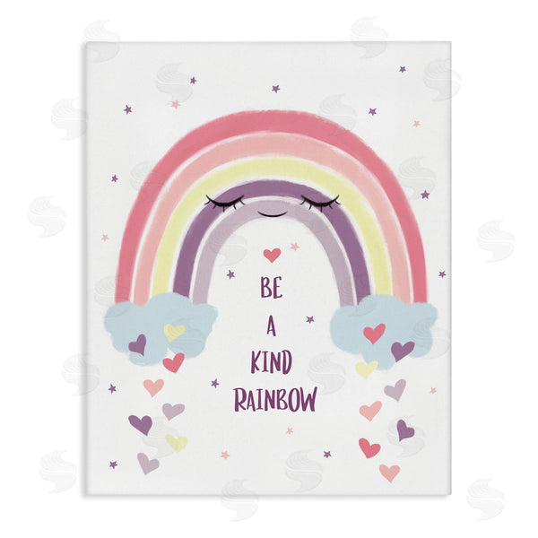 stupell industries Ziwei Li | Be A Kind Rainbow with Hearts Wall Art