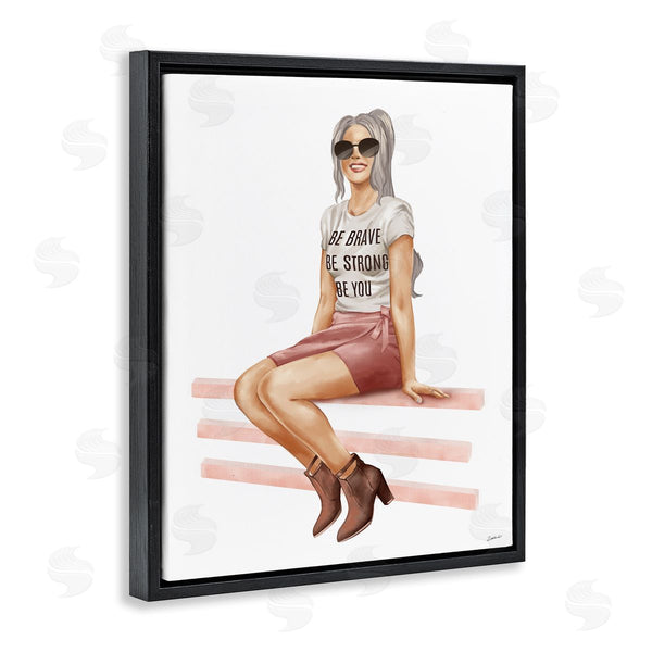 Stupell Industries Ziwei Li | Be You Inspirational Female Fashionista