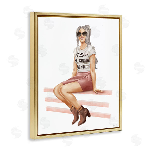 Stupell Industries Ziwei Li | Be You Inspirational Female Fashionista