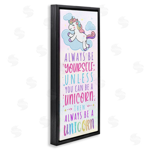 Stupell Industries Ziwei Li | Be Yourself Or A Unicorn Wall Art