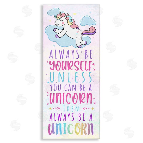 stupell industries Ziwei Li | Be Yourself or a Unicorn Wall Art