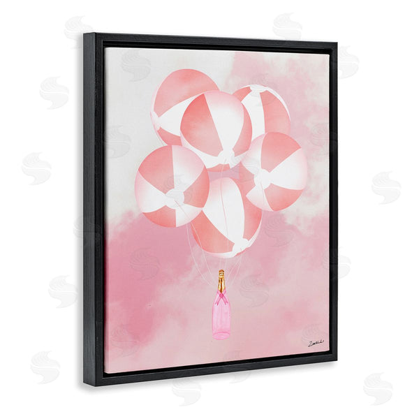 Stupell Industries Ziwei Li | Beach Ball Balloons & Champagne Wall Art