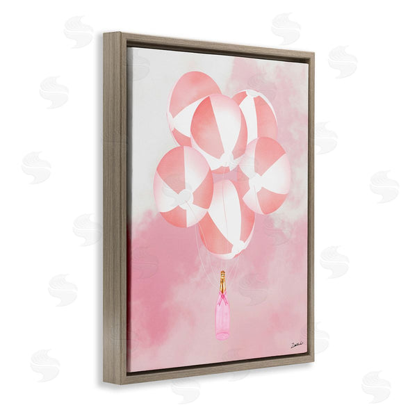 Stupell Industries Ziwei Li | Beach Ball Balloons & Champagne Wall Art