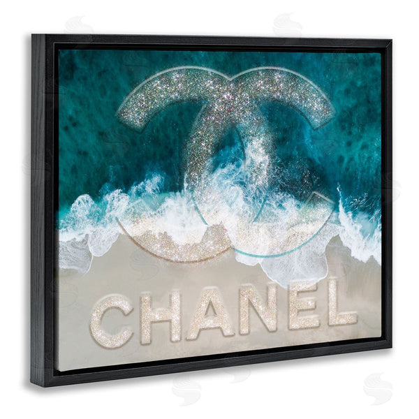 Stupell Industries Ziwei Li | Beach Waves Crashing Shoreline Glam Fashion Detail Wall Art