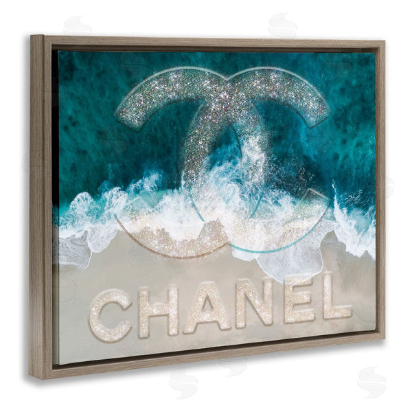 Stupell Industries Ziwei Li | Beach Waves Crashing Shoreline Glam Fashion Detail Wall Art
