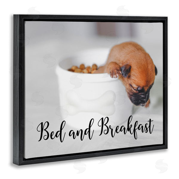Stupell Industries Ziwei Li | Bed And Breakfast Funny Dog