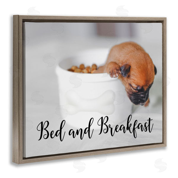 Stupell Industries Ziwei Li | Bed And Breakfast Funny Dog