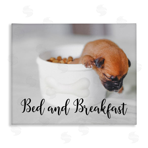 stupell industries Ziwei Li | Bed and Breakfast Funny Dog