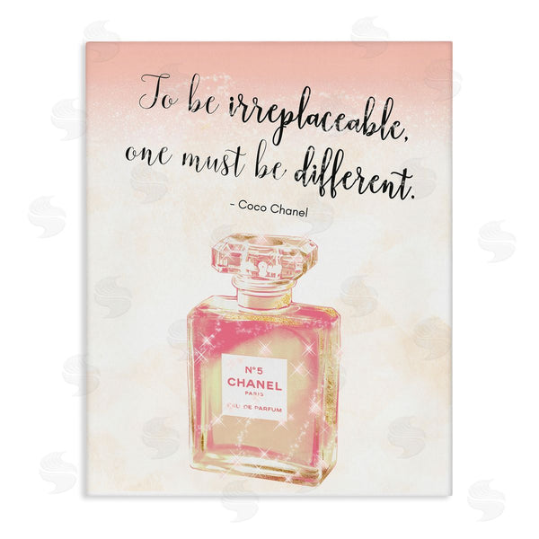 stupell industries Ziwei Li | Being Different Fashion Designer Quote Shimmer Pink Perfume Wall Art