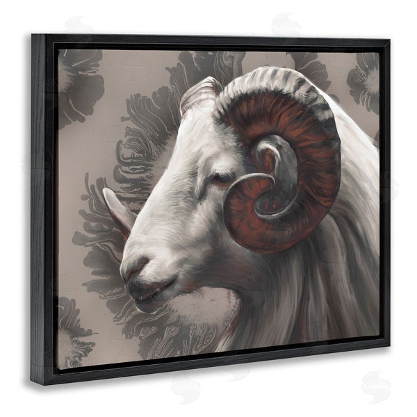 Stupell Industries Ziwei Li | Big Horn Ram Portrait Abstract