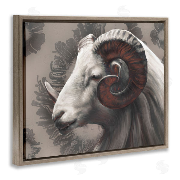 Stupell Industries Ziwei Li | Big Horn Ram Portrait Abstract
