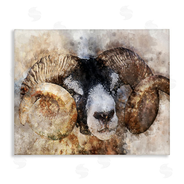 stupell industries Ziwei Li | Big Horned Ram Abstract Portrait