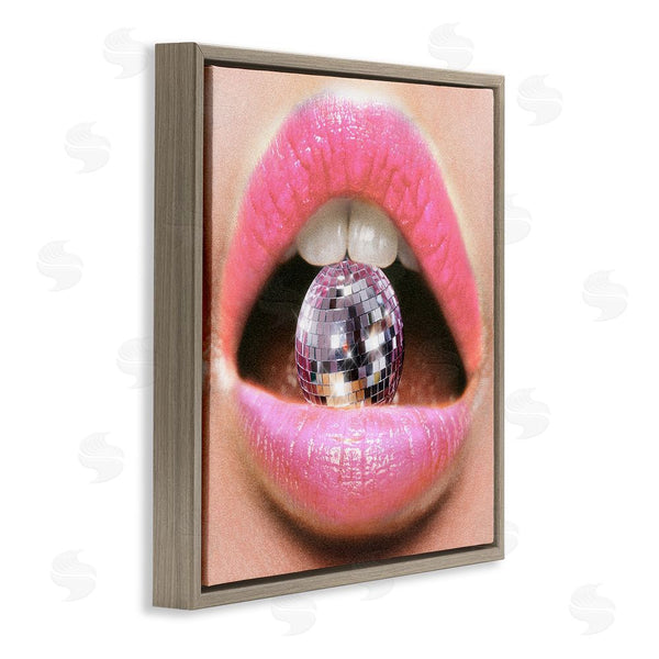 Stupell Industries Ziwei Li | Biting Disco Ball Wall Art