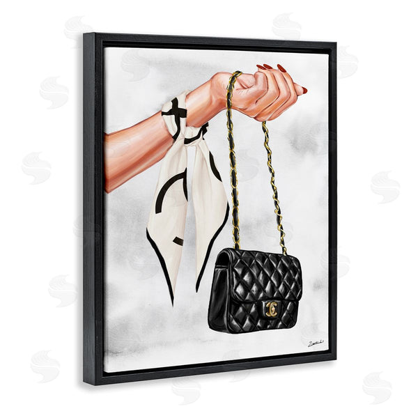 Stupell Industries Ziwei Li | Black Handbag On Wrist Wall Art