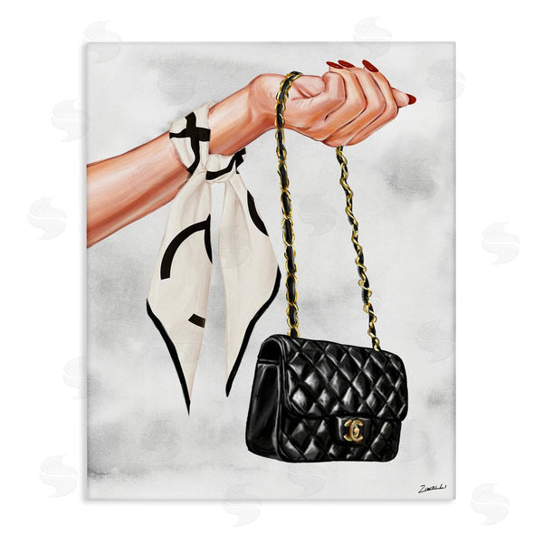 stupell industries Ziwei Li | Black Handbag on Wrist Wall Art