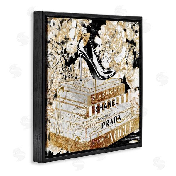 Stupell Industries Ziwei Li | Black Heels On Golden Books